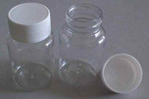 12 PCS 100 ML 3.3 OZ Plastic Clear Bottles Empty Container with White Screw Cap Solid Powder Case Refillable Storage Holder Sample Jar for Dispense Different Items