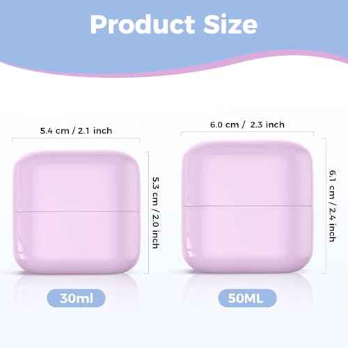 TSA Approved 1oz (30ml) Leak-Proof Travel Containers 4 Pack - Containers for Toiletries with 4 Spoons for Toiletries, Cosmetics, Face, Hand & Body Creams - TSA Compliant Travel Essentials