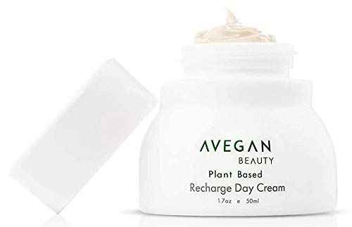 Ecco Bella Plant Based Recharge Day Cream Face Moisturizer - Vegan Skin Moisturizing Face Cream with FortiSomes Eco-Protection & Blue Light Shield - Cruelty Free - Hydrating Formula - 1.7 oz