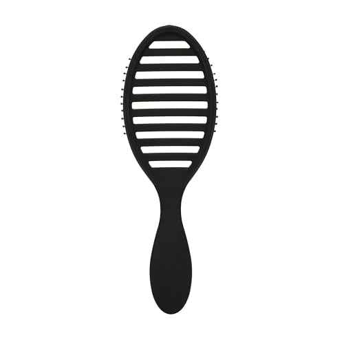 Wet Brush Speed Dry Hair Brush, Black Frost - Vented Design & Soft HeatFlex Bristles Are Blow Dry Safe - Ergonomic Handle Manages Tangles - Pain-Free Hair Accessories