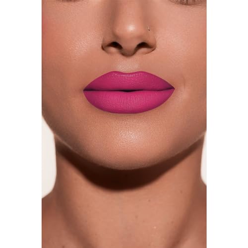 LaBomme - MADAMME MATTE LIQUID LIPSTICK in AMUSE ME - smooth no smudge, no bleed, non-drying lipstick, bold colors, vegan & cruelty free