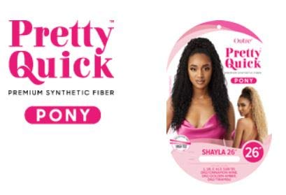 Outre PRETTY QUICK DRAWSTRING PONY Fabulous Looking Long Curly Wave Premium Synthetic High Heat Friendly Limitless Look Hair Pieces Ponytail - SHAYLA 26" (2)