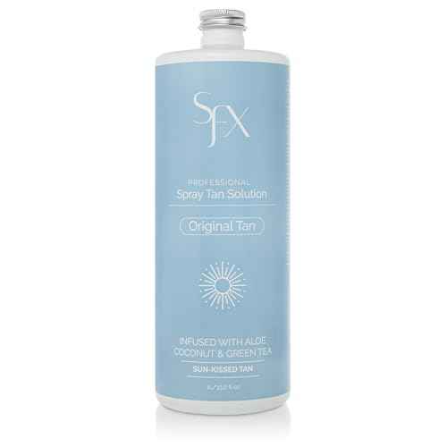 SunFX Original Tan - All Natural Spray Tanning Solution(1L/33.8 fl oz, DARK SUMMER