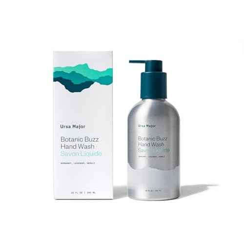 Ursa Major Botanic Buzz Hand Wash | Natural Liquid Hand Soap | Cleanses, Hydrates, Moisturizes & Soothes | Vegan, Cruelty-Free & Non-Toxic | 10oz