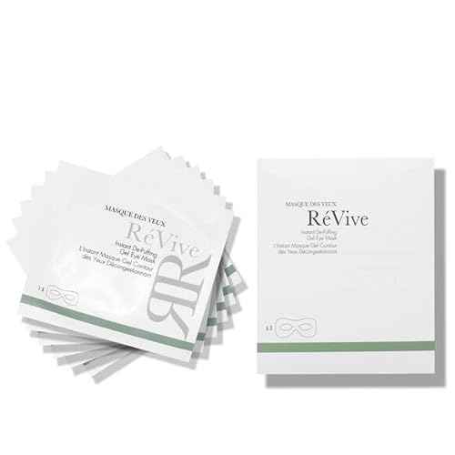 R?Vive De-Puffing Gel Eye Mask - Hydrating Under Eye Masks for a Refreshed, Glowing Appearance - Made with Niacinamide and Bio-Renewal & Bio-Firming Peptides to Quickly Plump & Protect Skin