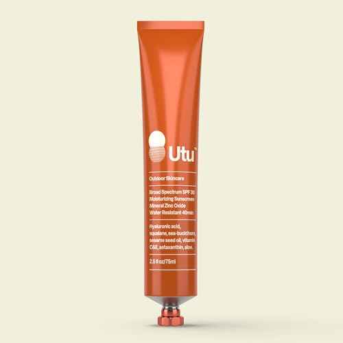 UTU - SPF30 Daily Moisturizer Mineral Sunscreen | Hyaluronic Acid, Squalane, Vitamin C+E | Clean, Reef Safe, Cruelty Free, Broad Spectrum (75 mL | 2.5 fl oz)