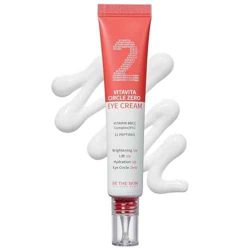 BE THE SKIN Vitavita Circle Zero Eye Cream - Radiance Dark Circle Under Eye Cream with Vitamin B, C, Niacinamide, 11 Peptides - Anti Aging, Wrinkle Reducer, 1.01oz.