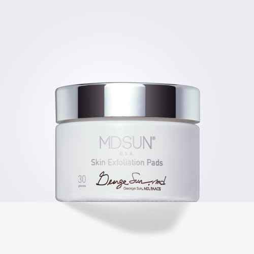 MDSUN Skin Exfoliation Pads, Exfoliating Treatment, Remove Pore-Clogging Debris, Minimize Breakouts, Improve Skin Tone, Refine Skin Texture (Glycolic Acid 20%, Gluconolactone 15%, etc) 30pcs