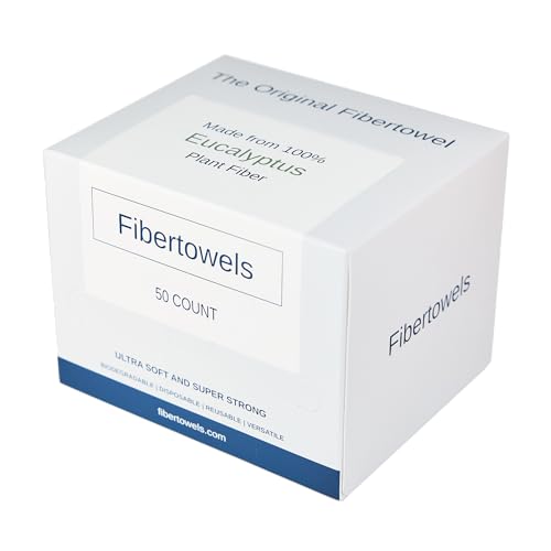 XL Disposable Face Towels 10¡± x 12¡± Eucalyptus Fiber Face Towelettes, Ultra Soft Facial Tissue Wipes for Women, Skin Friendly Dry Wipes Makeup Remover 50 Count (Pack of 1)