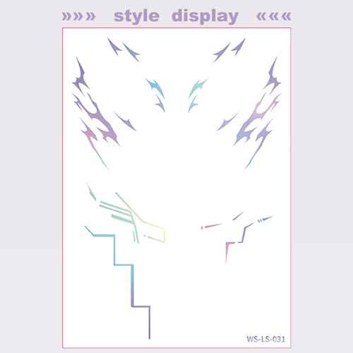 Temporary Tattoos,Cosplay Tattoos Stickers,Cosplay Accessories for Cosplay, Halloween, Birthday and Party Makeup
