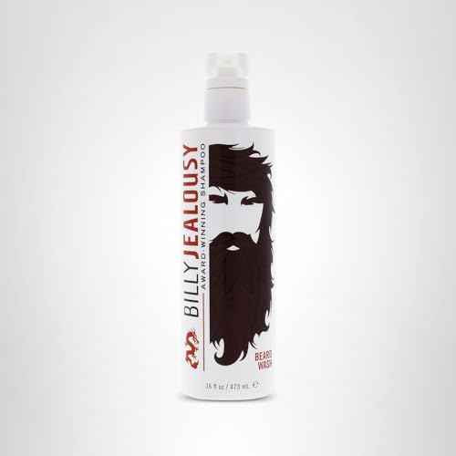 Billy Jealousy Beard Wash for Smooth, Manageable & Frizz-free Facial Hair, Beard Care Enriched with Hydrating Aloe & Strengthening & Conditioning Green Tea Extract, 16 Fl Oz