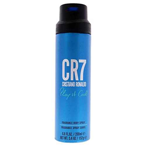 Cristiano Ronaldo CR7 Play It Cool - Blends Bright Citruses And Aromatic Fougere Notes - Fresh, Invigorating And Sensual - Light Enough For Everyday Wear - Masculine Fragrance - 6.8 Oz Body Spray