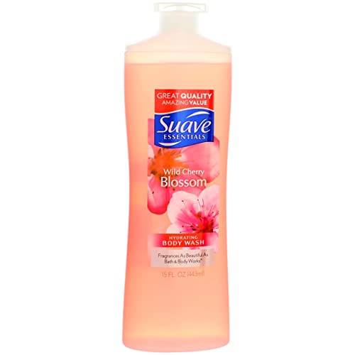 Suave Naturals Body Wash - Wild Cherry Blossom - 15 Fl Oz (Pack of 12)