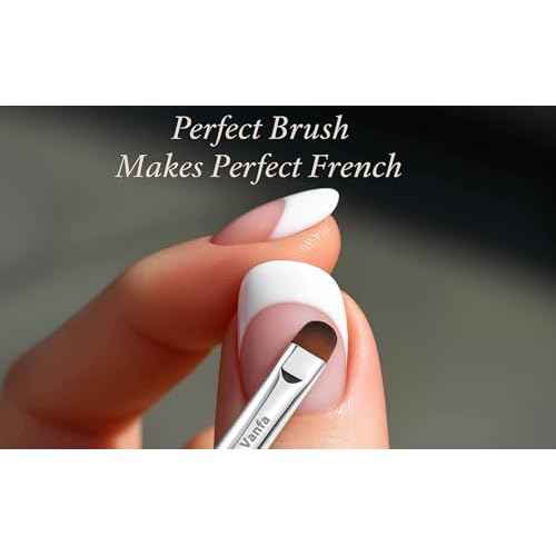 Vanfa French Brush for Nails, Clean up brush for Gel Nail Polish F16