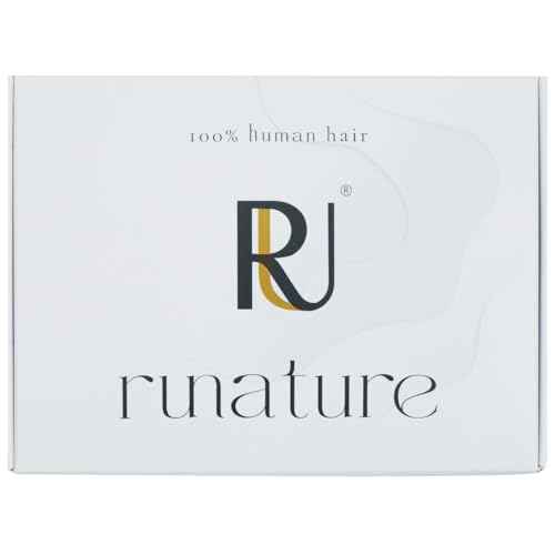 RUANTURE Sew in Hair Extensions Real Human Hair, Weft Hair Extensions Human Hair, Double Wefts Sew in Hair Extension, Remy Human Hair Weft, Ash Blonde Highlight Platinum Blonde 12 Inch 70g