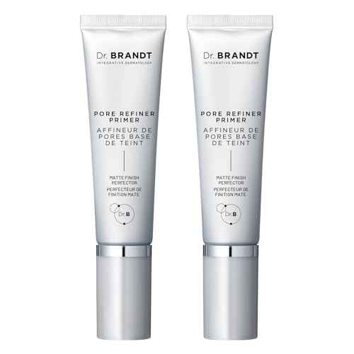 Dr. Brandt Pores No More, Pore Refiner Primer - Instantly Minimizes the Appearance of Pores, Absorbs Oil & Mattifies Shine - 1.0 fl oz, Pack of 2