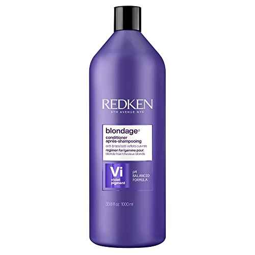 Redken Blondage Color Depositing Purple Conditioner For Blonde Hair - Tones & Moisturizes Brassy Hair