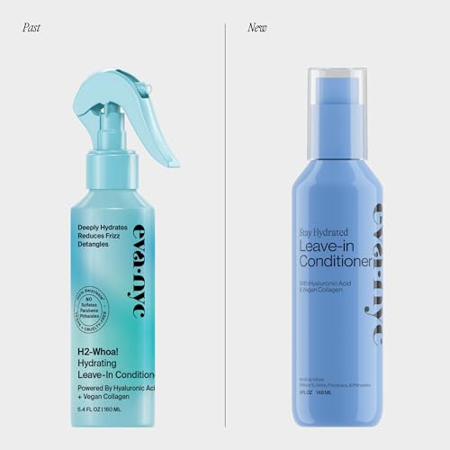 Eva NYC H2-Whoa Hydrating Leave-In Conditioner, Inflused with Hyaluronic Acid and Vegan Collagen, 5.4 fl oz