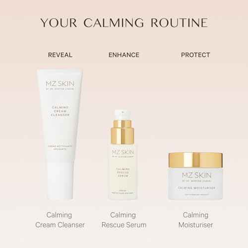 MZ SKIN Calming Cream Cleanser 3.4 fl oz - Gentle Omega-Rich Face Wash with Prebiotic Technology, Vitamin E to Sooth & Restore Skin Barrier for Sensitive & Redness Prone Skin, Fragrance Free