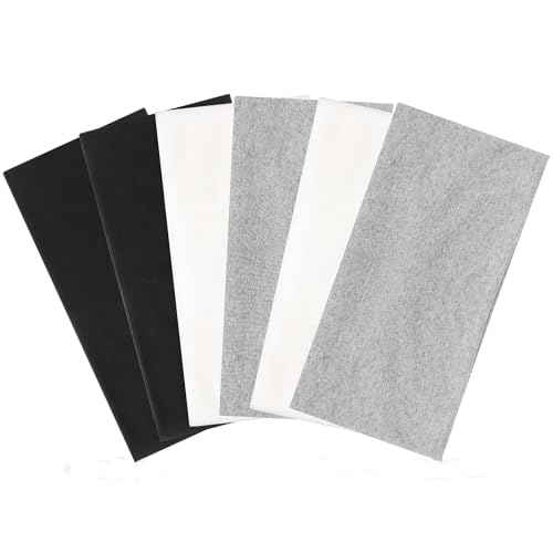6 Pack Wide Headbands for Women, 9.3x4.7inch Cotton Stretchy Headband Large Sports Head Bands Stocking Stuffers for Women Girls