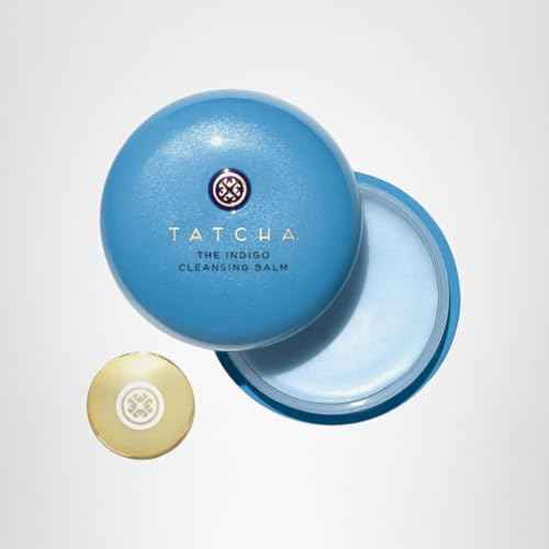 TATCHA The Indigo Cleansing Balm | Gentle Moistuirizing Cleanser, Fragrance-Free, Buttery-Soft Balm that Melts to Gently Cleanse & Remove Makeup | 1.9 oz