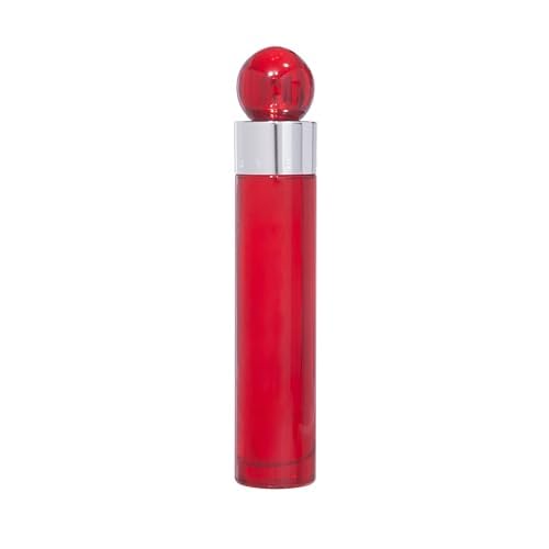 Perry Ellis 360 Red 3.4oz EDT Spray, 6oz Body Spray, 3oz Shower Gel, 7.5ml EDT Spray Men 4 Pc Gift Set