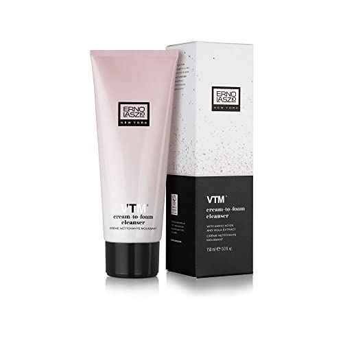 Erno Laszlo VTM Cream-to-Foam Cleanser | Non-Drying Hydrating Cleanser Removes Makeup, for All Skin Types| 3.4 Oz