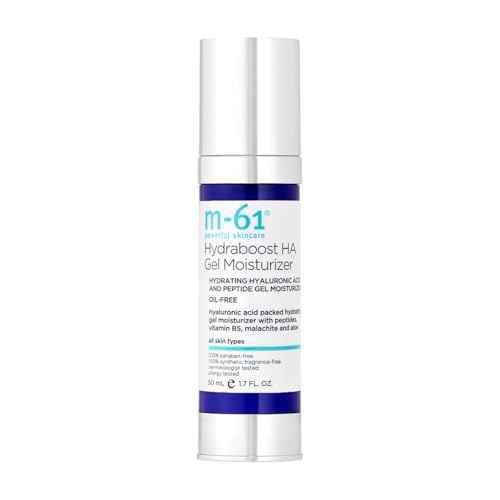 m-61 Hydraboost HA Gel Moisturizer | Oil-Free, Lightweight Gel Moisturizer With Hyaluronic Acid, Vitamin B5, Aloe. Cooling, Light Hydration. For All Skin Types - 1.7 Fl Oz