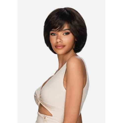 Vivica A. Fox HMB-KATE, Handmade & Hand-tied Wig, Supreme Human Hair Blend, Color 1 Jet Black