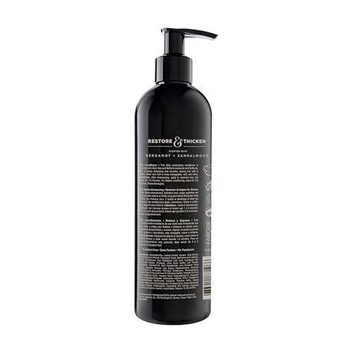 CHI Pour Homme Moisturizing Daily Conditioner For Men, Smooths & Detangles, Made With Aloe Vera & Nettle, Fresh, Woody Scent, Sulfate-Free, 11.5 oz