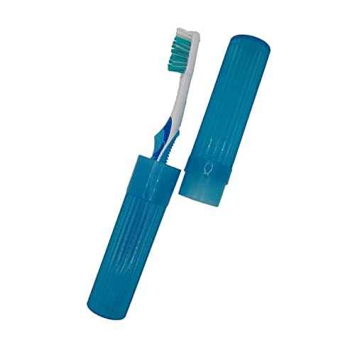 Toothbrush Holder (Blue) - Made in The USA. W/Ventilation Holes.