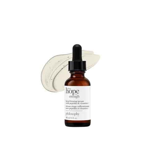 philosophy when hope is not enough facial firming serum - with vitamins C, E & hyaluronic acid - revitalizes dull complexion while reducing the look of fine lines and wrinkles - 1 fl oz