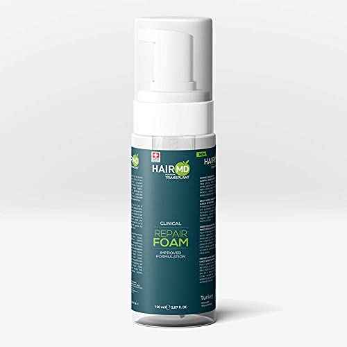 Transplant Clinical Foam - 150ml Men's Hair Growth Formula - Nourishes and Repairs Post-Transplant Scalp - Gentle Cleansing for Sensitive Skin