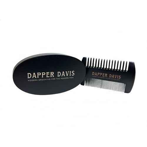 Wooden Beard Brush with Boar Bristles & Pear Wood Comb Set
