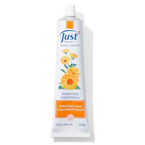 Swiss Just Cream 100ml, Nourishing Cream with Marigold Extract. Body Cream Promotes Cell Renovation & Improves the Appearance of Scarring & Stretch Marks