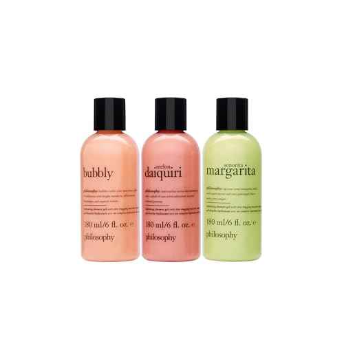 philosophy scent-sational hydrating bath & shower gels - efficiently cleanses, soothes & comforts dry skin - vegan & cruelty free formula