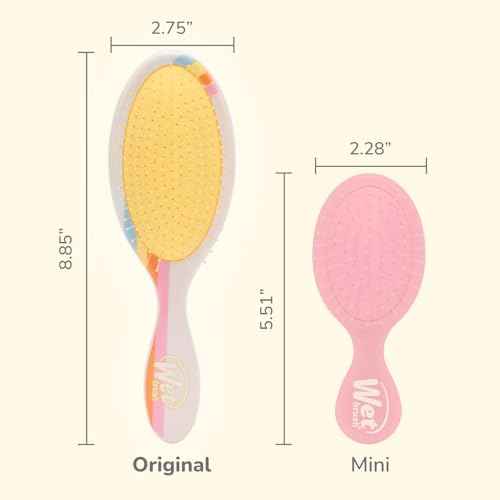Wet Brush Original Detangler, Rays (Sun Days), Ultra-Soft IntelliFlex Bristles Glide Through Tangles, Detangling Hair Brush (Wet & Dry), Women & Men, Limited Edition