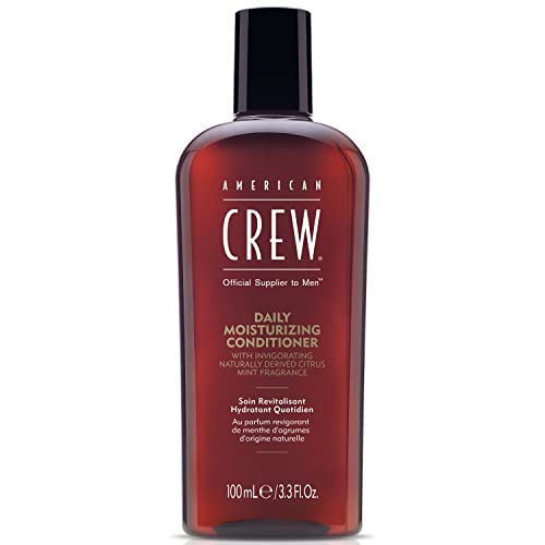 American Crew Conditioner for Men, Daily Moisturizer, Naturally Derived, Vegan Formula, Citrus Mint Fragrance, 3.3 Fl Oz