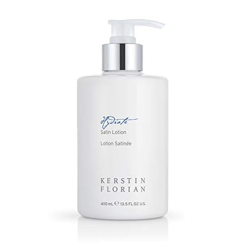 Kerstin Florian Satin Lotion | Lightweight Body Moisturizer with Aloe & Jojoba Oil | Soothes Dry Skin | 13.5 fl oz