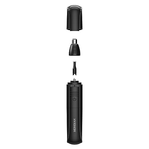 MERIDIAN Nose/Ear Hair Trimmer for Men and Women - Onyx