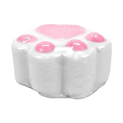 Kingsley Paw Print Bath Soap - 3 Oz White Soap Bar with Pink Paw Pads - Gentle Moisturizing Soap for Kids - Easy to Grip for Little Hands - Tear-Free Formula - Pack of 3