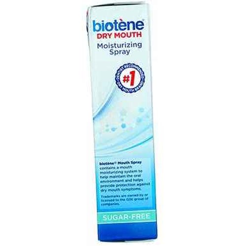 Biotene Moisturizing Mouth Spray Gentle Mint, 1.5 FL OZ (Pack of 2)