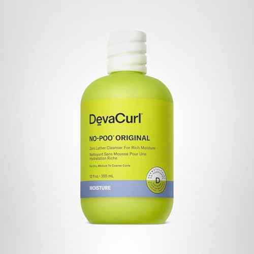 DevaCurl No-Poo Original Non-Lathering Cleanser for Rich Moisture, Fresh Rose, 12 fl. oz