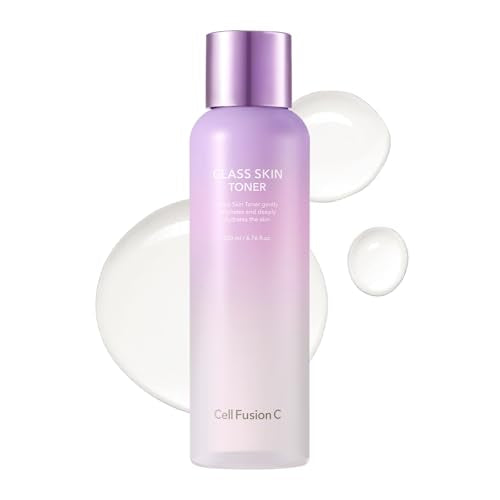 Cell Fusion C Glass Skin Toner, Face Toner for Glass Skin, Niacinamide, Hyaluronic Acid & Citric Acid, Glow & Smooth Texture, 200ml / 6.76 fl.oz