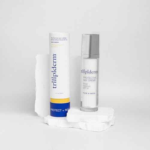 Trilipiderm Protective Day Cr?me, Broad Spectrum SPF 30 ? 2-PACK ? Lightweight, Fast-Absorbing Moisturizing Sunscreen, TSA-Friendly 1.7 Ounce Airless Pump Bottles