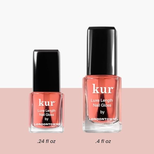 LONDONTOWN Luxe Length Nail Gloss ? Strengthens & Protects Nail Length, Boosts Keratin & Ceramide Production, Prevents Breakage, .4 fl oz