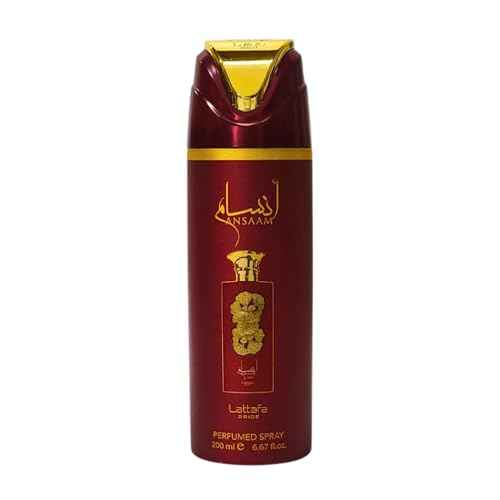 Lattafa Pride Ansaam Gold For Unisex 3 Piece Gift Set (3.4 Fl Oz EDP + 0.65 Fl Oz EDP + 6.67 Fl Oz Deo)