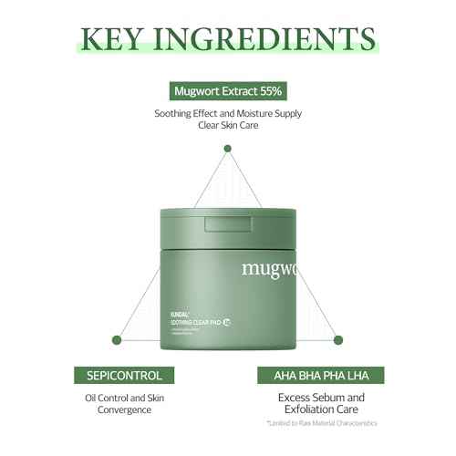KUNDAL JEJU Mugwort Soothing Clear Facial Pads 60 Ct