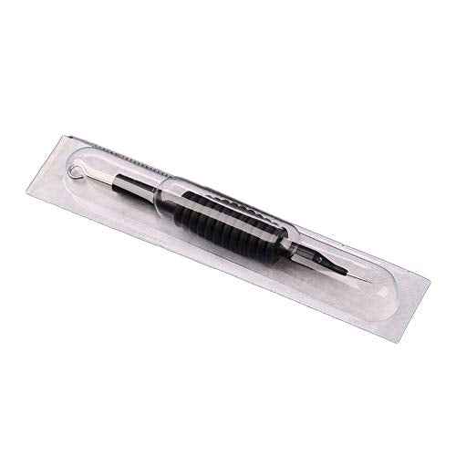 50PCS Disposable Sterilized Conjoined Tattoo Needles and Tubes Grip 5RL(19mm)