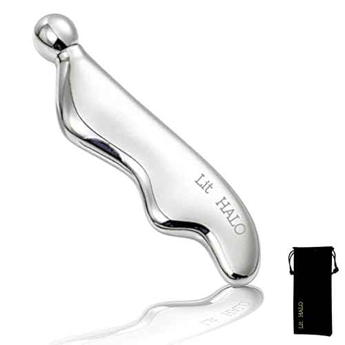 4-in-1 Gua Sha Massager: Stainless Steel Cryo Gua Sha Facial Tools for Face, Neck, Body ? Lymphatic Drainage Massager, Facial Roller, Reduce Puffiness, Improve Circulation Beauty Tools